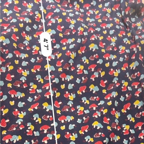 STAUD Mushroom Print Long Sleeve Maxi  Dress 10 - Picture 12 of 14